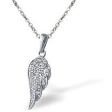 Stunning Crystal Encrusted Wing Necklace 325