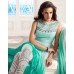 Sea Green PARTY WEAR GEORGETTE & NET LONG ANARKALI SUIT 