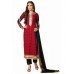 Gorgeous Red and Black Pant Kameez Suit