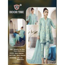 Turquoise Frock Heavy Embroidered Ethnic Wedding Suit