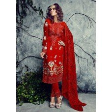 4002-R RED SAJAWAT MUMTAZ MARIA B STYLE SALWAR KAMEEZ SUIT