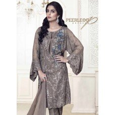 ZBD08 GREY SAJAWAT MARIA B STYLE PAKISTANI SALWAR SUIT