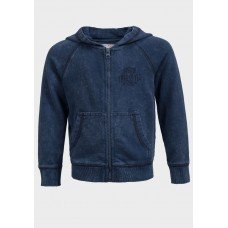 Blue Boys Fleece Zip-Up Hoodie Jacket