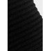 Black Mens Slim Fit Ribbed Jumper