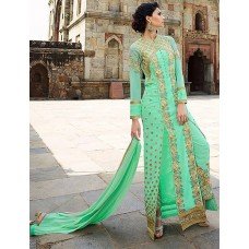 8002 GREEN AAFREEN ADAA WEDDING WEAR DRESS