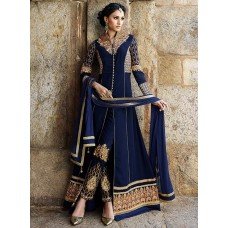 8009 BLUE AAFREEN ADAA WEDDING WEAR DRESS