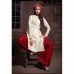 White & Red Stunning MASKEEN ANAYA BY MAISHA Designer Suit 