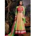 3032 Red and Green Gorgeous Asin Printed Georgette Anarkali Style Suit 