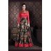 4706-D RED AND BLACK CHENAB DESIGNER EMBROIDERED FLORAL ANARKALI SUIT