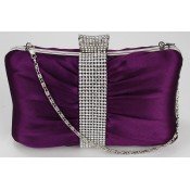 Crystal Clutch Bags/Nude Satin Evening Bags