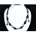 Black And Silver White Unisex Crystal Ball Shamballa Necklace