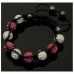 Black And White Crystal Unisex Shamballa Bracelet (17 different colours)