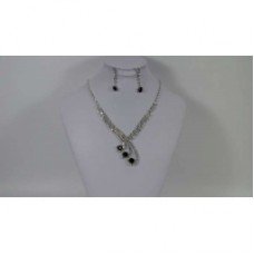 Dark Purple Diamante Necklace