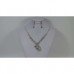 Stud Clear Diamante Necklace