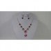 Stud Pink Crystal Necklace