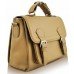 Classic Nude Buckle Detail Fashion Satchel