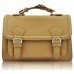 Classic Nude Buckle Detail Fashion Satchel