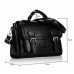 Classic Black Buckle Detail Fashion Satchel