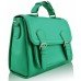 Classic Emerald Buckle Detail Fashion Satchel