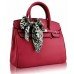 Pink Fashion Scarf Tote Handbag