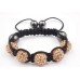 Brown Children Shamballa Bracelet