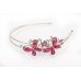 Pink Crystal Butterfly Head Band