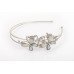 White Crystal Butterfly Head Band