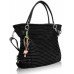 Black Diamante Tote Shoulder Handbag