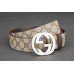 Brown Gucci Leather Trim Belt