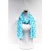  Light Blue Polka Dots Chiffon Scarf