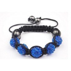 Dark Blue Children Shamballa Bracelet