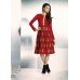 Red ETHEREAL PASHMINA Winter Wear Indian Design Kurti