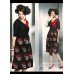 Black and Red ETHEREAL PASHMINA Winter Wear Indian Design Kurti