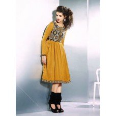 Orange ETHEREAL PASHMINA Winter Wear Indian Design Kurti