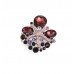 Golden UNIQUE DESIGN FASHION CRYSTAL STONE BROOCH