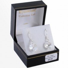 Gorgeous Moonlight Heart Crystal Earrings