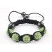 Green Children/Kids/Babies Shamballa Bracelet