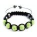 Green Crystal Shamballa Bracelet