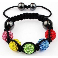 Multi-Coloured Children Shamballa Bracelet