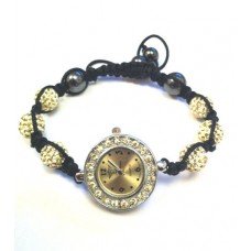 Beautiful Gold Shamballa Watch