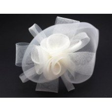 White Fascinator