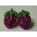 Lovely New Strawberry Design Real Crystal Shamballa Earrings Available In Red And pink