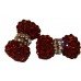 Designer Inspired Bow Tie Design Shamballa Earrings In Six Different Colours Available