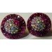 New Crystal Hat Design Fuschia Shamballa Earrings( Aug 2012)