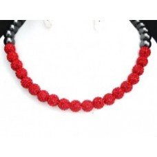 Full New Red Real Crystal Shamballa Necklace