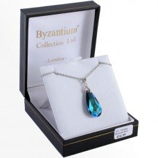  Swarovski Bermuda Blue Crystal Pendant (262)