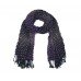 A Stunning Purple Woven Long Scarf 