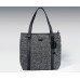 Black/Grey Kaytie Wu Tweed Shopper HandBag