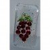 New Red 3D Grape Design / Diamante I phone Transparant Crystal   4/4s Crystal Cover/ Mobile Phone Case