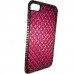 New Stunning Pink Cross Lined Diamonds I phone  4/4s Crystal Cover/ Mobile Phone Case